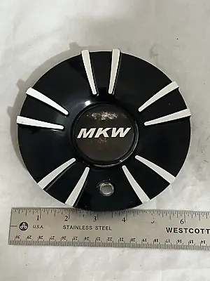 MKW Aftermarket Wheels Machined Black Wheel Rim Hub Cover Center Cap M-596 • $29