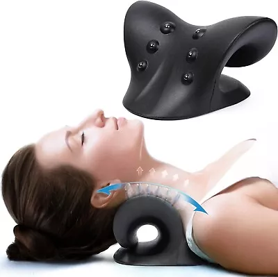 SoftSense Graphene Heated Neck Traction Device Neck Stretcher--FREE SHIPPING! • $17.95