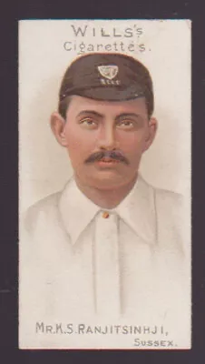£75 • Buy WILLS CRICKETERS SERIES 1901 Cigarette Card - Mr K S RANJITSINHJI, Sussex