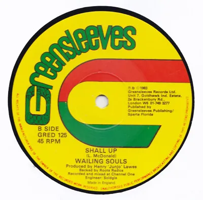 Wailing Souls - Water Pumpee / Shall Up (12 ) • £28.99