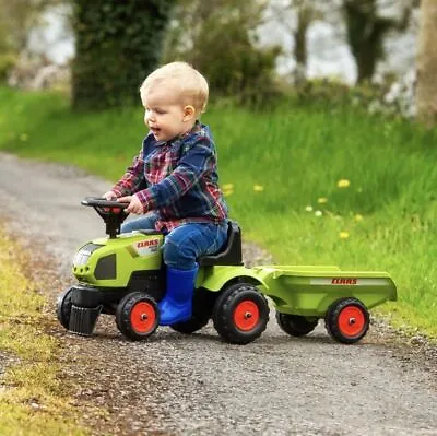 Baby Claas Sit 'n' Ride Tractor And Adjustable Trailer Ride-On Kids Outdoor Toys • £59.99