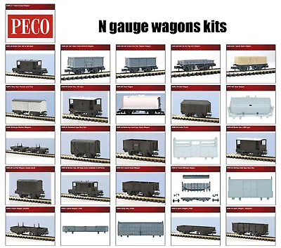 N Gauge Wagons Plastic Model Kits - Peco KNR Range • £8.30