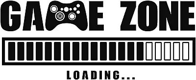 Game Zone Loading Wall Decals Video Game Wall Stickers Removable Art Design Ga • $12.99