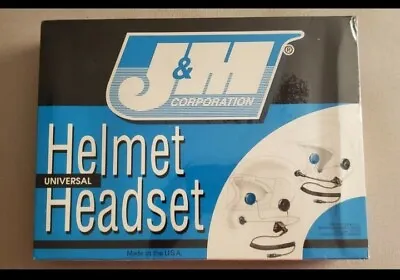 New J&M Universal Helmet Headset - Full Face - HS-4119-FF (Factory Sealed) • $199.99