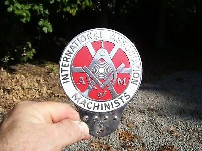 $9.99 • Buy 1950s Antique Machinists License Plate Topper Vintage Chevy Ford Hot Rod Gm Rat