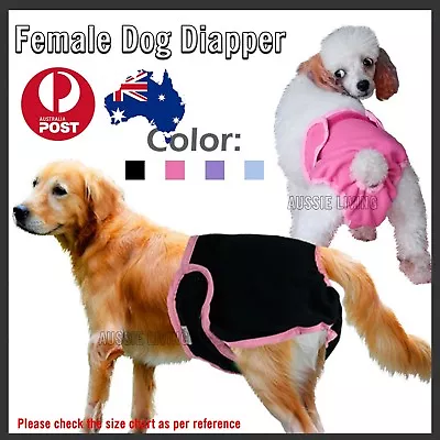 Dog Pet Female Nappy Diapers Shorts Season Sanitary Pants UndiesUnderpants XS-XL • $8.49