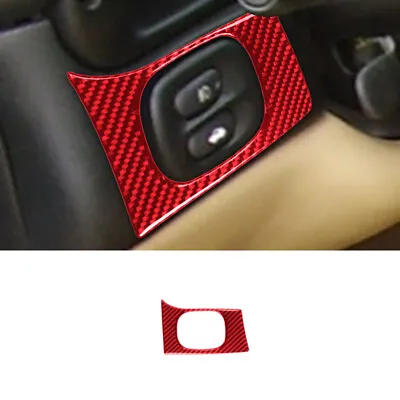 Red Carbon Fiber Head Light Switch Trim Cover For Corvette C5 1998-2004 • $8.98