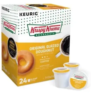 Krispy Kreme Original Glazed Doughnut Coffee 24 K-cup Pods/Box • $24