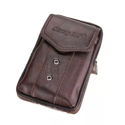 Leather Belt Wallet Solid Color Holster Case High Quality Running Pouch • £5.84