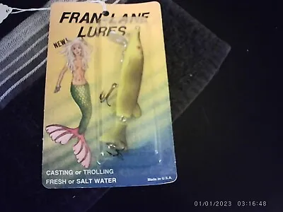 Fran-Lane Lure Vintage Lure Pike Casting Or Trolling NIP • $5.69