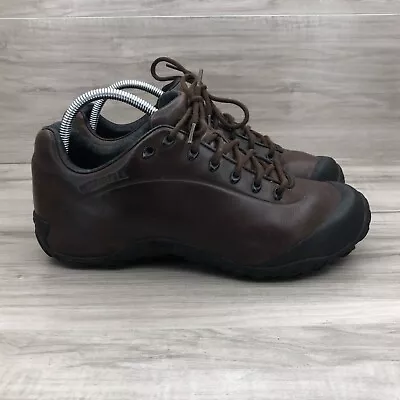 Merrell Hiking Shoes Mens 9.5 Chameleon Trek Espresso Leather Lace Up Outdoor • $43.99