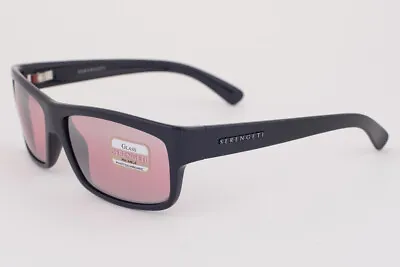 Serengeti MARTINO Shiny Black / Sedona Sunglasses 7841 60mm • $249