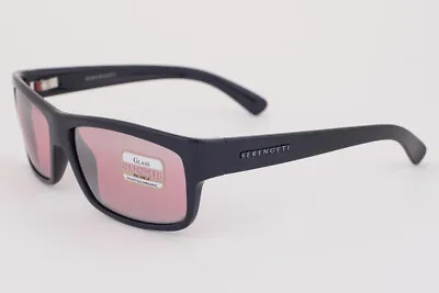 $249 • Buy Serengeti Martino Shiny Black / Sedona Sunglasses 7841