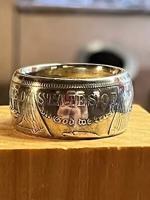 1921 Morgan Dollar Coin Ring Size 11 1/2. • $90