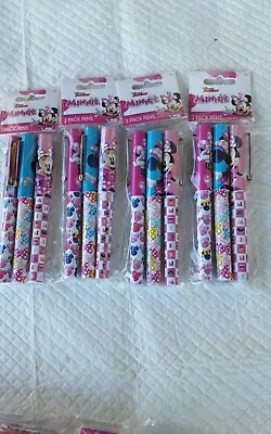 Disney Pen Set Minnie Mouse Black Ink Birthday Gift • $12.99