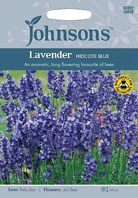 Lavender Seeds Hidcote Blue By Johnsons FREE UK DELIVERY Lavandula Angustifolia • £3.80