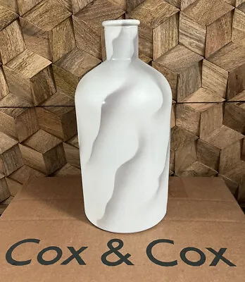 Cox And Cox Grey And White Marble Effect Vase New #2 • £12