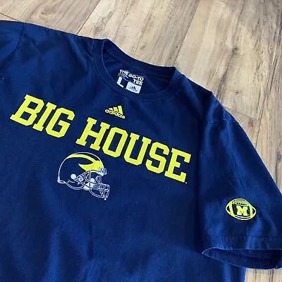 Adidas Michigan Wolverines Football Big House T-Shirt Men’s Large • $15