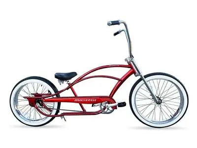 26  Micargi Bronco FAT 3.0 Tires Stretch Beach Cruiser BIKE Bicycle  Red • $649.99