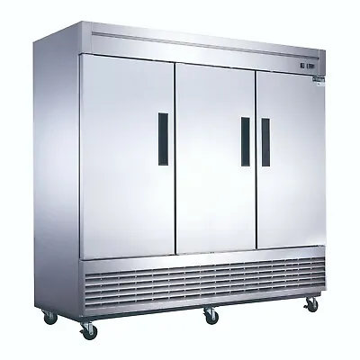 New! Dukers D83F 3-Door Bottom Mount Commercial Freezer In Stainless Steel • $5320