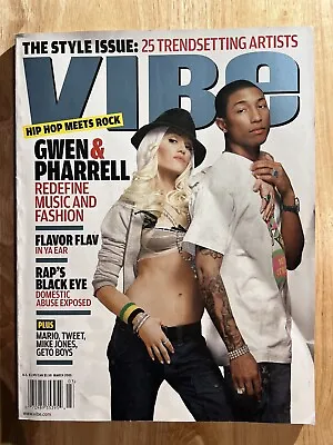 Vibe Magazine Gwen Stefani Pharrell Cover RARE OOP RAP HIP HOP STYLE ISSUE DOPE! • $13