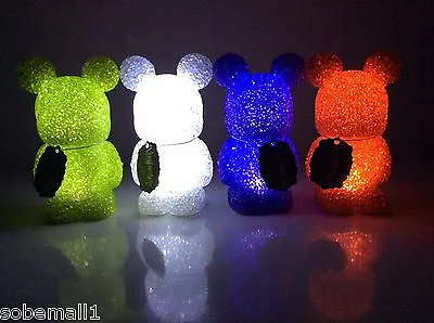 Disney Vinylmation Light-Up 7'' Figures Set Of 4 Red Green White And Purple • $75