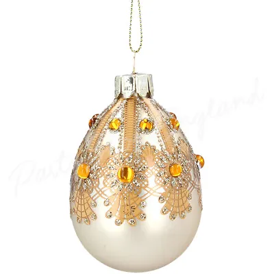 £10.50 • Buy Gisela Graham Christmas Tree Ornaments Resin Glass Baubles Xmas Decorations Gift
