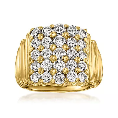 Vintage Jose Hess 3.00 Ct. T.w. Diamond Ring In 18kt Yellow Gold. Size 7 • $6795