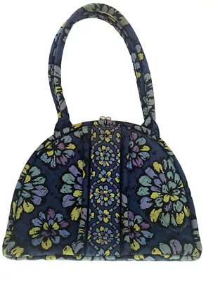 Vera Bradley - Indigo Pop - Shoulder Purse Kiss Closer -Blue/Yellow/Purple • $16