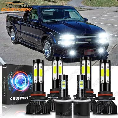 For Chevrolet S10 1998-2003 - LED Headlight Hi/Lo BEAM + Fog Light Bulbs Qty 6+ • $36.39