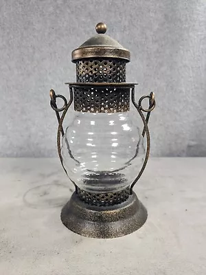 Small Cute Farmhouse Candle Lantern Distressed Look 8  • $22.98