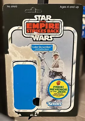 Vintage Empire Strikes Back ESB Luke Hoth 48 Back Card - Cardback Only Unpunched • $19.99