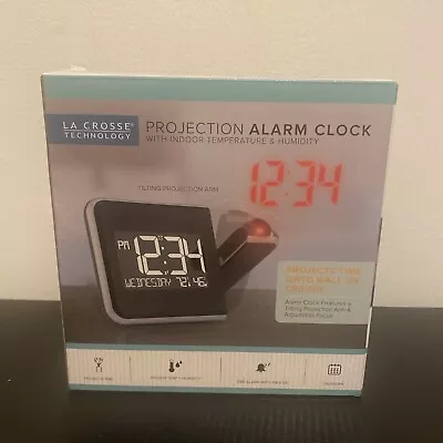 La Crosse Technology Projection Electric Alarm Clock 616-1412 W/ Projection Arm • $18