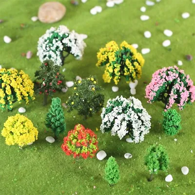60 Model Miniature Trees Mixed Fairy Garden Accessories Outdoors Scenery Decor • $11.69