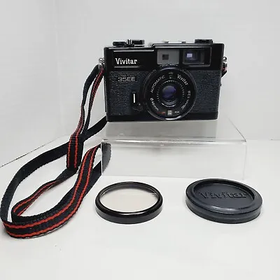 Vintage Vivitar 35EE Rangefinder 35mm Film Camera Plus Skylight 46mm Filter • $45.95
