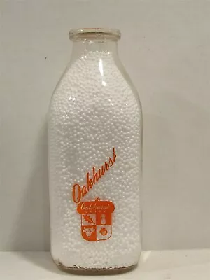 SSPQ Milk Bottle Oakhurst Dairy Farm PORTLAND ME CUMBERLAND COUNTY 1958 Acorn • $24.99