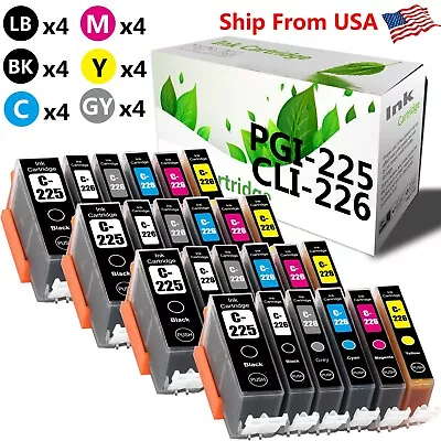 24 PK PGI225 CLI226 Ink Cartridge For Canon PIXMA MG6110 MG6220 MG8120 • $18.52