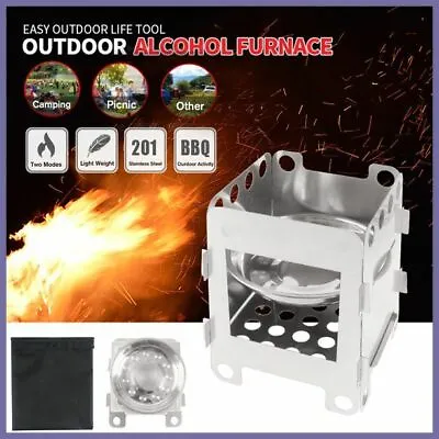 $21.99 • Buy Stove Fire Pit Outdoor Wood Burning Stainless Steel Camping Portable Small