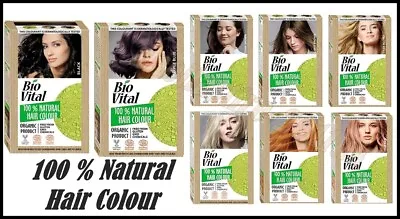 £11.99 • Buy 100 % Natural Hair Colour BIO VITAL Organic Colorant, Choice Your BEST COLOUR