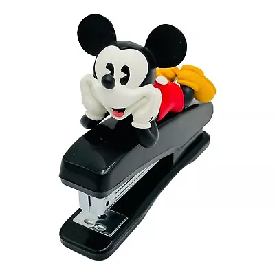 Disney Mickey Mouse Laying Down Retro Office Desk Stapler VINTAGE • $29.95