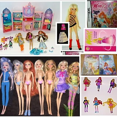 HUGE Lot  WINX CLUB Dolls CASTLE Bloom Icy Stella Flora DS Game Figures Dolls • $299.99