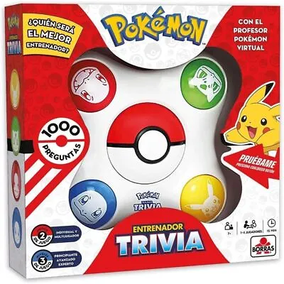 BORRAS Pokémon Trivia Interactive Table Game With 1000 Questions 7 Years 19441 • £28.22