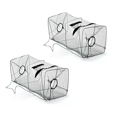 Fish Minnow Trap And Foldable Fishing Net 2 Pack  • $22.08