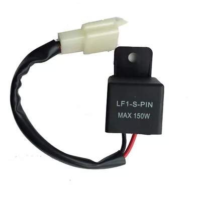 12V 2Pin Electronic LED Flasher Relay Motorcycle Turn Signal Bulb Hyper Flash • $10.15