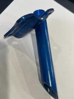 ! Vintage Old School Bmx Stem Base 4 Bolt Blue Double Clamp Design Old School • $39