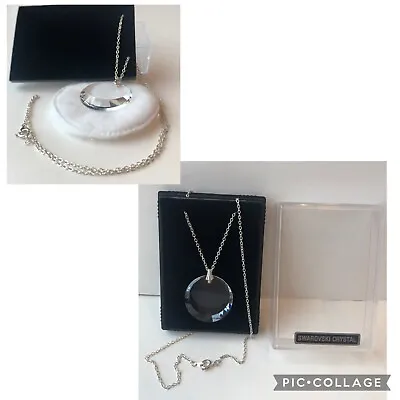 Rare Unique Vintage - Swarovski Crystal - Drop Pendant  Necklace • $35.40