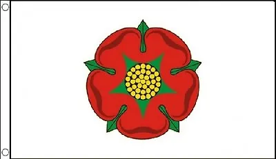 £6 • Buy LANCASHIRE FLAG 5' X 3' Traditional Old White Lancs Red Rose English County