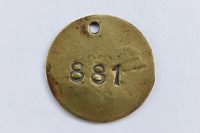 Railway Pay Check Token No. 881 • £7.84