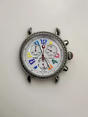 100% Authentic Michele CSX Diamond Chronograph Watch FOR PARTS • $250