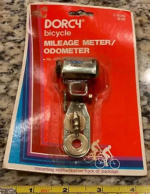 Vintage Bicycle Mileage Meter Odometer Bike 1982 Dorcy Wheel Mounted New Sealed • $11.95
